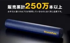 【LPN社正規品】ストレッチポールStretchPole 筋膜ローラー ネイビー