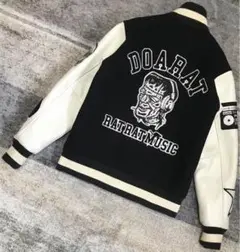 DOARAT ドゥアラット レザースタジャン 袖レザー 牛革 海賊 DOARAT ドゥアラット 袖レザースタジャン 牛革 海賊 ワッペン