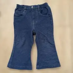 ダークブルー フレアパンツ 100cm~