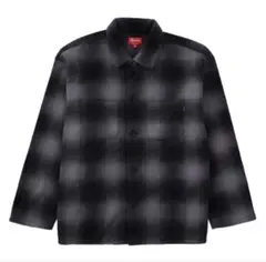 supreme shadow plaid fleece shirt