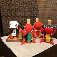 飛騨高山　民芸品　置き物　さるぼぼ　クリップ　飛騨の朝市　お土産　お守り　人形