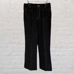 エトワールセレクション♡ストレッチパンツ フレアパンツ LL 大きいサイズ黒
