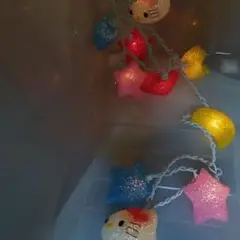 キティちゃん イルミネーション 星 月 昭和レトロ ライト 電気 オーナメント