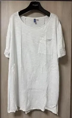 DIVIDED H&M XXL ホワイト Tシャツ