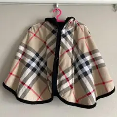 【バーバリー】リバーシブル ポンチョ　美品