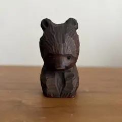 古い　熊ボッコ② ヴィンテージ　ガラス目