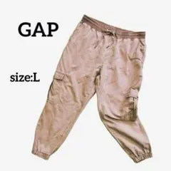 ギャップ GAP カーゴワイドパンツ ワーク ゴムウエスト イージー カジュアル