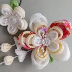 つまみ細工髪飾り