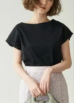 ロペピクニック　袖刺繍カットソー　M