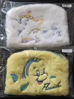 一番くじ ディズニープリンセス C賞 ボアポーチ 2種セット