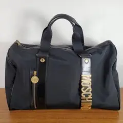 MOSCHINO モスキーノ レディース ハンドバッグ ブラック×ゴールド