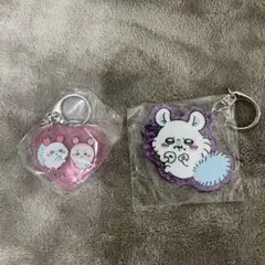 モモンガ ガチャガチャ キーホルダー 2点セット