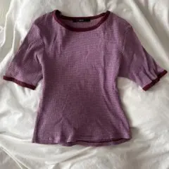 カスタネ　パイピングtシャツ　ミニT