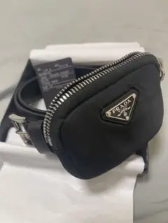 PRADA ポーチ付 サフィアーノ レザー ベルト