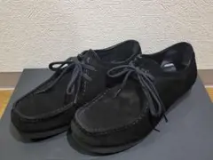 【GU】リアルレザーモカシンシューズメンズ黒27.0㎝