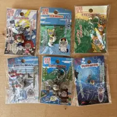 ①加トちゃん　北海道の旅　根付けキーホルダー 6点