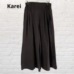 Karei♡カレイ ワイドパンツ ウエストゴム ブラック 黒 M 古着