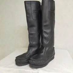 zucca レザー モカシン ロング ブーツ M