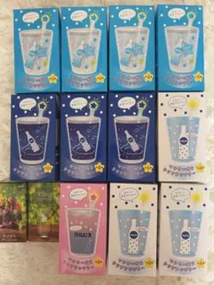 【オマケ付き】星型マドラー付きクリアタンブラー 11個 贅沢絞りミニグラス1個