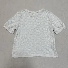 GU レース編みトップス　半袖　シースルー　XLサイズ　ユニクロ　ZARA