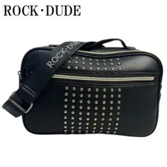 ROCK DUDE ロックデュード 2WAY スタッズ ショルダーバッグ 黒