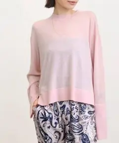 新品タグ付き♡アパルトモン クルーネックギャザーブラウス リボン ゆったり長袖 Crew neck Gather Blouse（シャツ／ブラウス）｜L'Appartement