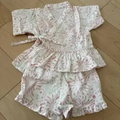 après les cours 花火模様 甚平 90cm