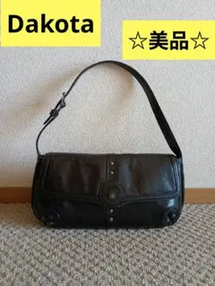 【美品】Dakota ダコタ ワンハンドル バッグ ショルダー ブラック 本革