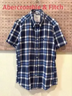 アバクロ 半袖チェックシャツ M