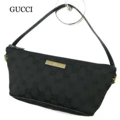 GUCCI グッチ ポーチ バニティ ハンドバッグ GG キャンバス