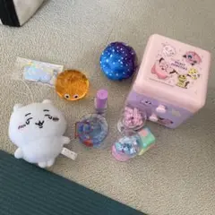 ぬいぐるみとカラフルアイテムセット