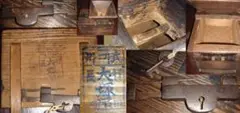 銭箱 錠前 鍵 江戸期 銭函 古民具 レトロ 骨董 時代劇 貴重