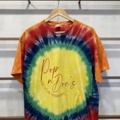 USA 古着 Ｔシャツ Lサイズ PORT&COMPANYタイダイ