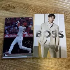 大谷翔平 ミニクリアファイルとポストカード