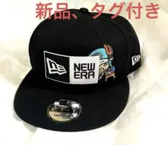 【新品】ニューエラ×ワンピース限定コラボ チョッパー スクエアロゴ キャップ 黒
