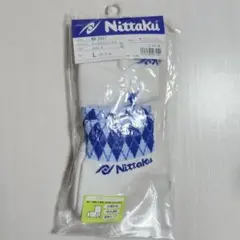 【新品未使用】Nittaku ニッタク 卓球 ソックス Lサイズ ブルー 青