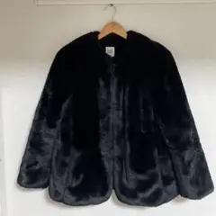 【良品】フェイクファーコート GAP