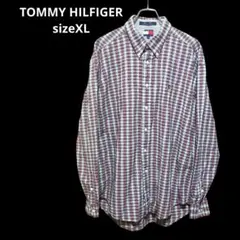 トミーヒルフィガー TOMMY HILFIGER 長袖シャツ チェック柄 XL