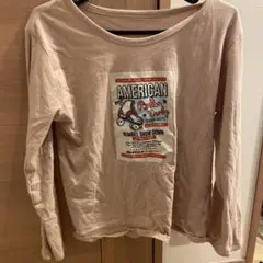 ロングTシャツ　♡M コットン100