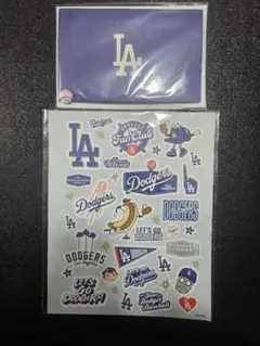 ドジャースファンクラブ限定ステッカー、ドジャースタジアムペーパークラフト