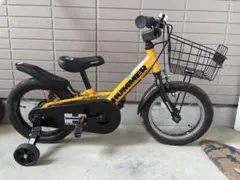 子供用自転車 ハマーキッズ14-TZ（イエロー）14インチ　引き取り希望 14インチ 身長85～105cm 折りたたみ 子供用自転車 ハマーキッズ