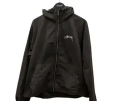 Stussy ブラック シェルジャケット