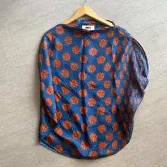 MM6 マルジェラポルカドットフラワー プリントシャツ 花柄 フラワー Tシャツ