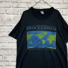 USA製90sヴィンテージTシャツ！シングルステッチ　ブラック半袖古着　L 23