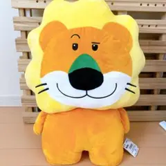 たべっ子どうぶつ THE MOVIE わくでかぬいぐるみクッション らいおんくん