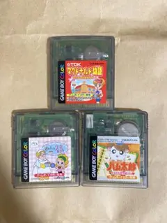 ゲームボーイカラー ソフト3点　マクドナルド物語 等