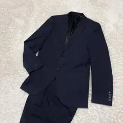 TOPVALU トップバリュ ☆ スーツ上下セットアップ ストライプ ネイビー