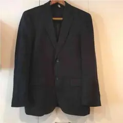 ユニクロ  麻  ネイビィ  ジャケット  Mサイズ  スリムフィット