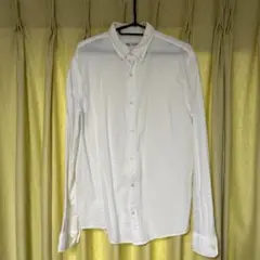 ZARA ホワイト 白 長袖シャツ メンズ