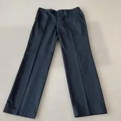 極美品UNIQLOダークグレー スラックス バックポケット付き